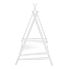 Tent Bed Frame, Twin Size Metal Play House Bed With Slat