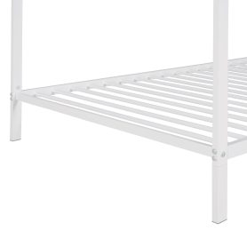 Twin Size Metal Kids Bed Frame, House Shape