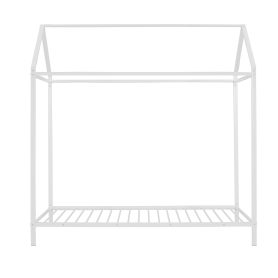 Twin Size Metal Kids Bed Frame, House Shape