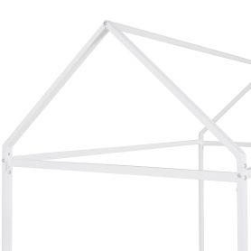 Twin Size Metal Kids Bed Frame, House Shape