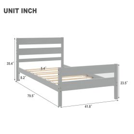 Twin Size Platform Bed with Headboard and Footboard 10 Twin Size Platform Bed with Headboard and Footboard
