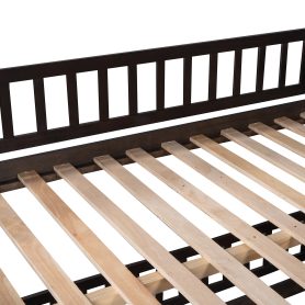 Full Over Full Low Bunk Bed With Slide, Fence And Ladder 29 Full Over Full Low Bunk Bed With Slide, Fence And Ladder