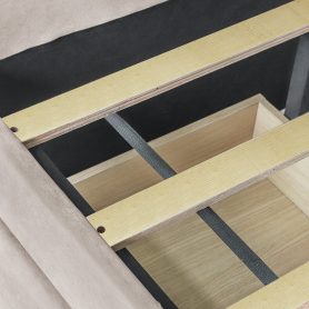 Upholstered Daybed With Two Drawers And Wood Slat Suppot, Twin Size