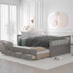 Full Size Daybed With Trundle And Drawers
