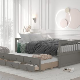 Full Size Daybed With Trundle And Drawers