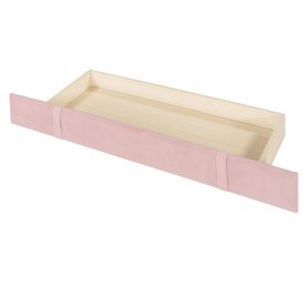 Velvet Upholstered Queen Size Storage Platform Bed With Wingback Headboard And A Big Drawer