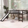 Twin Size Loft Bed With Slide, Multifunction Design