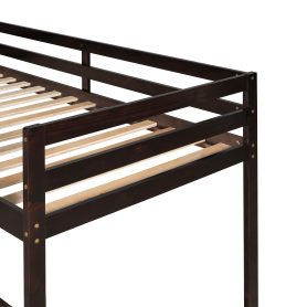 Twin Size Loft Bed With Slide, Multifunction Design