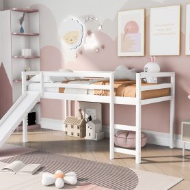 Twin Loft Bed With Slide, Multifunctional Design 33 Twin Loft Bed With Slide, Multifunctional Design