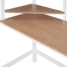 Metal Twin Loft Bed With Desk And Shelve