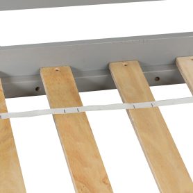 Twin Loft Bed With Staircase and Guardrail