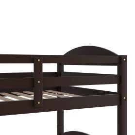 L-Shaped Twin Size Bunk Bed With Trundle
