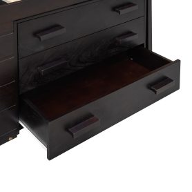 Solid Wood Twin Size Loft Bed With Cabinet And Shelf