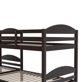 L-Shaped Twin Size Bunk Bed With Trundle