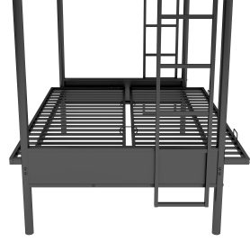 Multi-function Twin Over Full Metal Bunk Bed