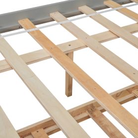 Full Size Platform Bed With Trundle and Bookcase