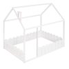 Full Size Wooden House Bed Frame With Fence