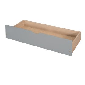 Twin Over Full Bunk Bed with Ladders and Two Storage Drawers