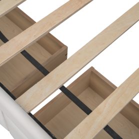 Upholstered Twin Size Daybed With Drawers