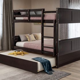 Full Over Full Bunk Bed with Twin Size Trundle