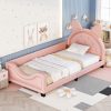 Twin Size Upholstered Daybed with Bunny Ears Headboard