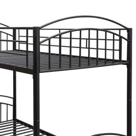 Twin Over Twin Metal Bunk Bed, Divided Into Two Beds