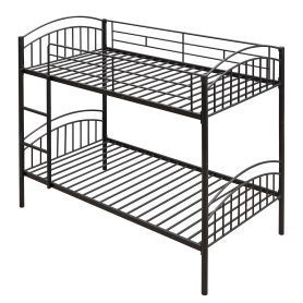 Twin Over Twin Metal Bunk Bed, Divided Into Two Beds