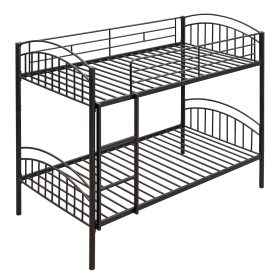Twin Over Twin Metal Bunk Bed, Divided Into Two Beds