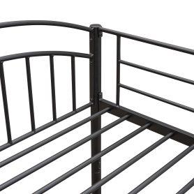 Twin Over Twin Metal Bunk Bed, Divided Into Two Beds