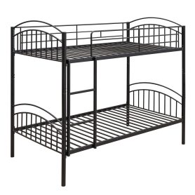 Twin Over Twin Metal Bunk Bed, Divided Into Two Beds