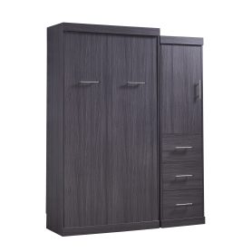 Twin Size Murphybed With Wardrobe, Drawers and Storage Bed