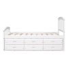 Twin Size Platform Storage Bed with 6 Drawers 2 Twin Size Platform Storage Bed with 6 Drawers