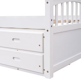 Twin Size Platform Storage Bed with 6 Drawers