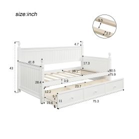 Twin Size Daybed With Three Drawers 26 Twin Size Daybed With Three Drawers
