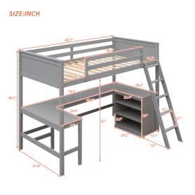Wood Twin Size Loft Bed With Shelves And Desk 32 Wood Twin Size Loft Bed With Shelves And Desk