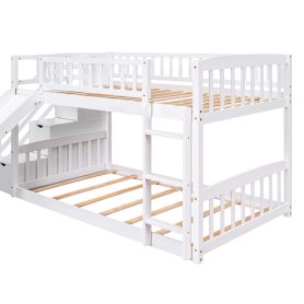Stairway Twin Over Twin Bunk Bed With Two Drawers And Slide 28 Stairway Twin Over Twin Bunk Bed With Two Drawers And Slide