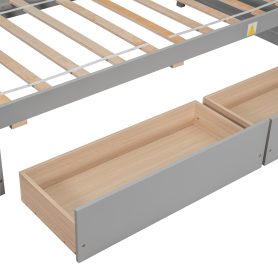 Twin Size Daybed with L-Shaped Bookcases, and Drawers