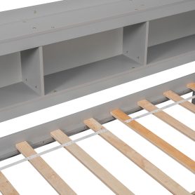 Twin Size Daybed with L-Shaped Bookcases, and Drawers