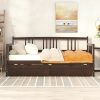 Wood Twin Size Daybed Bed With Two Drawers