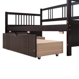 Wood Twin Size Daybed Bed With Two Drawers