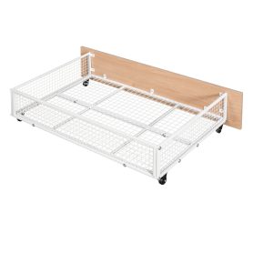 Metal Full Over Twin & Twin Bunk Bed With Drawers And Guardrails