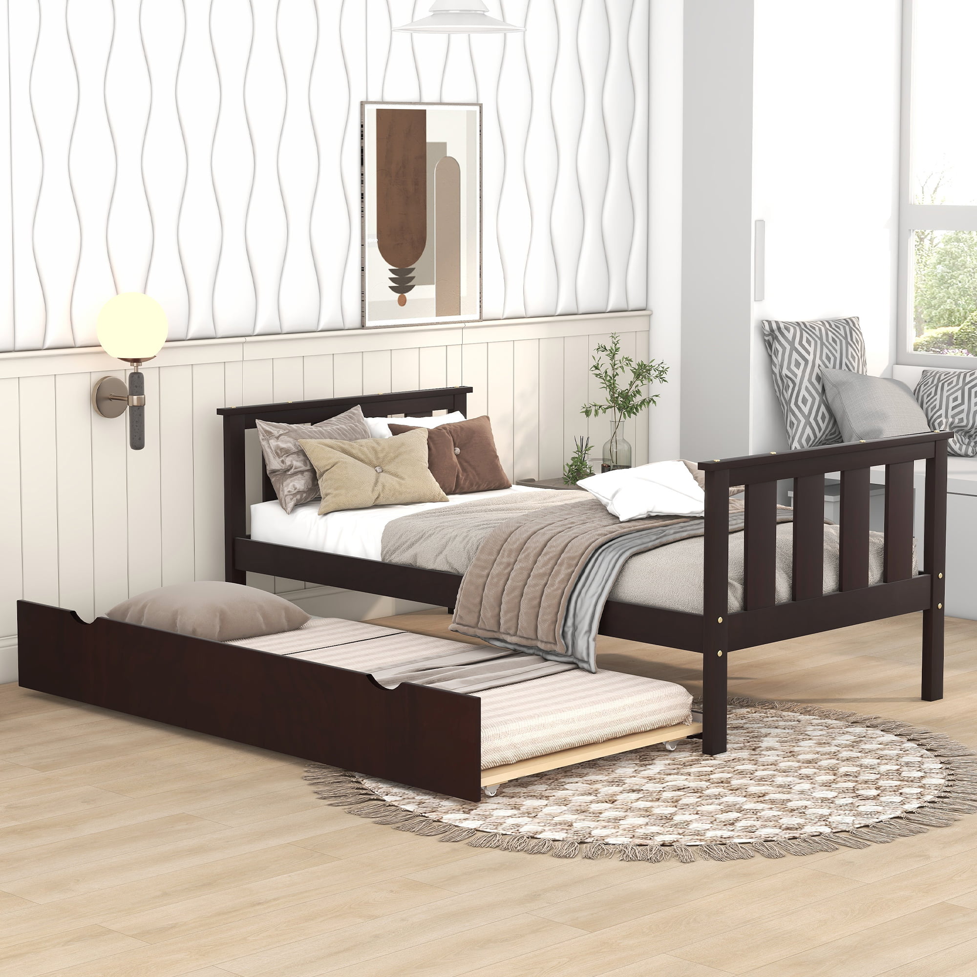 Assembly Instruction For W158068074 8 Wood Twin Platform Bed With Pull Out Trundle