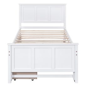 Twin Size Daybed With Trundle And 2 Drawers
