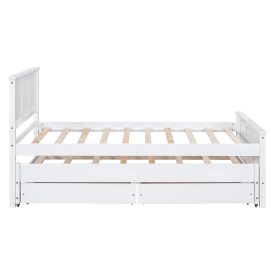 Twin Size Daybed With Trundle And 2 Drawers