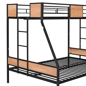 Metal Twin Over Full Bunk Bed With Trundle