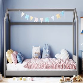 Wood Velvet Twin Size House Bed 21 Wood Twin Size Velvet House Bed