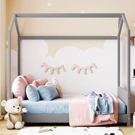 Wood Velvet Full Size House Bed 21 Wood Full Size Velvet House Bed