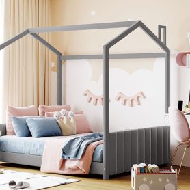 Wood Velvet Full Size House Bed 20 Wood Full Size Velvet House Bed