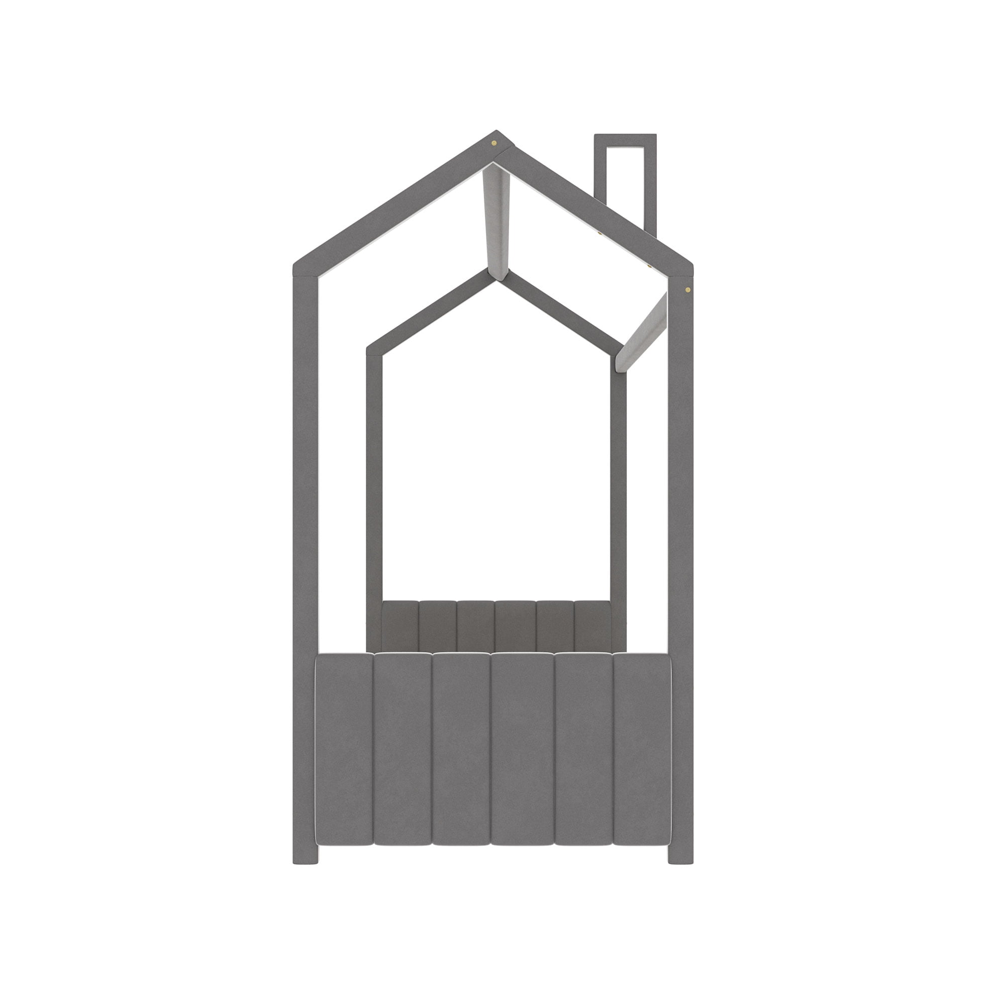 Wood Velvet Twin Size House Bed 8 Wood Twin Size Velvet House Bed