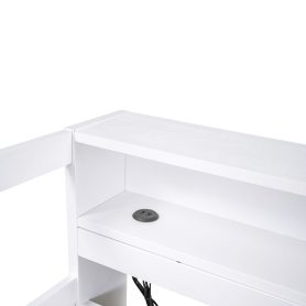 Twin XL Daybed With 2 Trundles, 3 Storage Cubbies, 1 Light And USB Charging Port